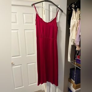Wilfred Mille silk slip dress size 2 pink midi